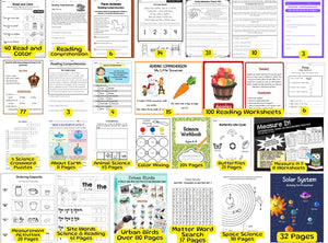 PLR 15000 Educational Kids Resources Bundle | Children's Learning Bundle | Educational Resources for Kids | Printable
Activity Worksheets