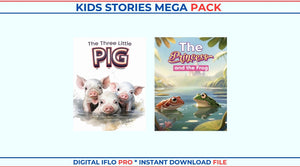 Kids Stories Mega Pack | 50+ Engaging Ebooks | PLR
License | Perfect for Bedtime, Classroom & Digital Libraries | Instant Download | PDF