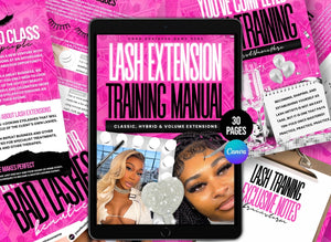 Lash Extensions Training Manual -Digital Products/File