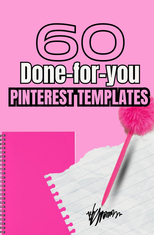 Done-For-You PINTEREST TEMPLATES -60- Digital Products/File