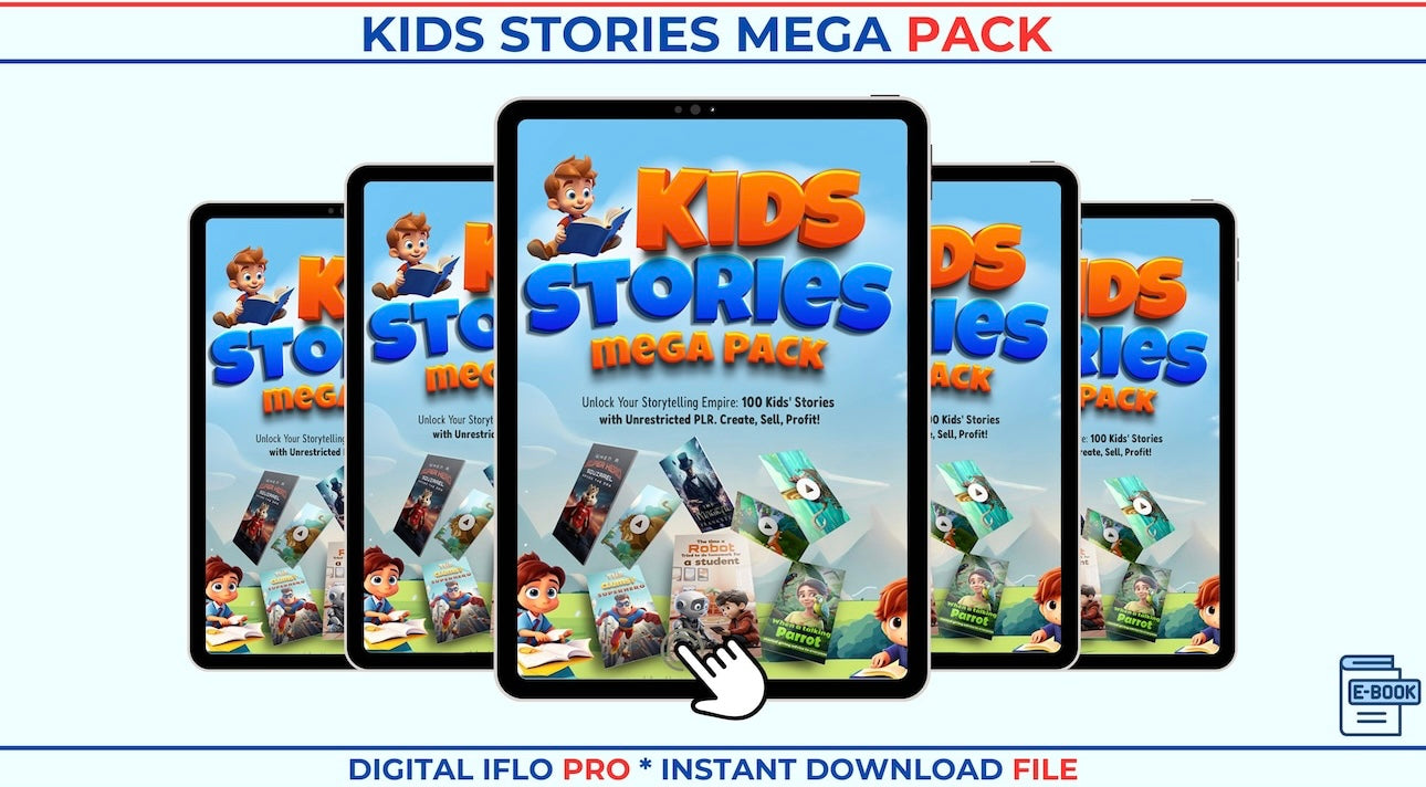 Kids Stories Mega Pack | 50+ Engaging Ebooks | PLR
License | Perfect for Bedtime, Classroom & Digital Libraries | Instant Download | PDF