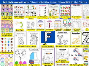 PLR 15000 Educational Kids Resources Bundle | Children's Learning Bundle | Educational Resources for Kids | Printable
Activity Worksheets